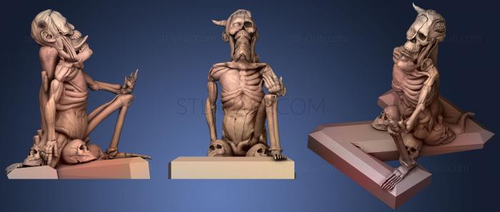 3D model TEST ZOMBIE4 LOW (STL)